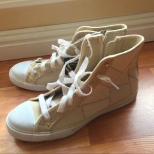 Skechers | New Gold Statement Hi Top Sneakers